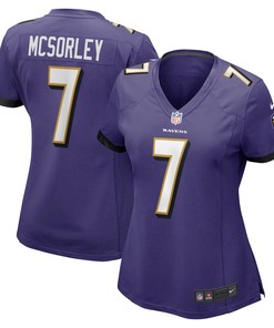 Trace Mcsorley Baltimore Ravens Womens Player Game Jersey - Purple Nfl - Robokeg