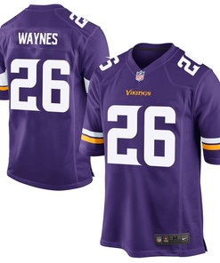 Trae Waynes Minnesota Vikings Nike 2015 Game Jersey - Purple - Robokeg