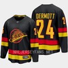 Travis Dermott 24 Vancouver Canucks 2023-24 Alternate Jersey Breakaway Black - Robokeg