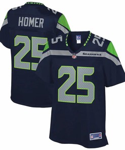 Travis Homer Seattle Seahawks Nfl Pro Line Womens Team Player Jersey - College Navy - Robokeg