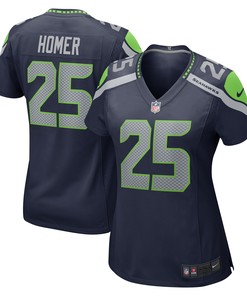 Travis Homer Seattle Seahawks Womens Game Jersey - College Navy Nfl - Robokeg