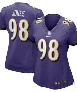 Travis Jones Baltimore Ravens Womens Player Game Jersey - Purple Nfl - Robokeg