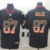 Travis Kelce #87 Kansas City Chiefs 2020 Nfl Black Us Flag Jersey Jersey - Robokeg