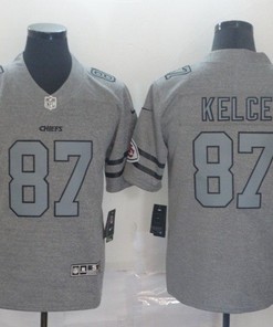 Travis Kelce #87 Kansas City Chiefs 2020 Nfl Gray Jersey Jersey - Robokeg