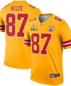 Travis Kelce #87 Kansas City Chiefs 2020 Nfl Yellow Jersey Jersey - Robokeg