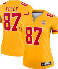 Travis Kelce Kansas City Chiefs Womens Inverted Legend Jersey - Gold Nfl - Robokeg