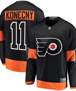 Travis Konecny Philadelphia Flyers Fanatics Branded Alternate Breakaway Player Jersey - Black Nhl - Robokeg