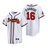 Travis d'Arnaud 16 Jersey, Atlanta Braves White 2022-23 Gold Program Jersey - Robokeg