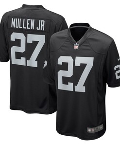 Trayvon Mullen Jr. Las Vegas Raiders Game Player Jersey - Black Nfl - Robokeg