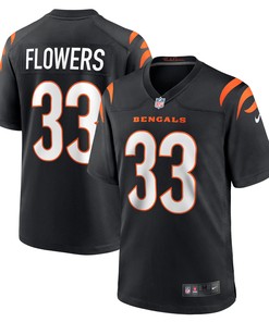 Tre Flowers Cincinnati Bengals Game Jersey - Black Nfl - Robokeg