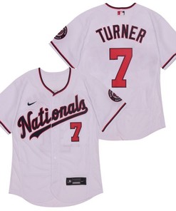Trea Turner #7 Ashington Nationals 2020 Mlb White Jersey - Robokeg