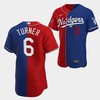 Trea Turner Dodgers Washington Nationals Red Royal 6 Jersey Split Edition - Robokeg