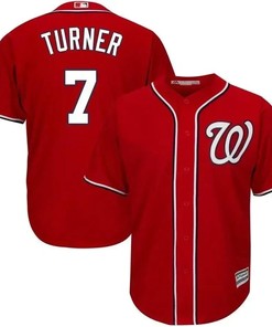 Trea Turner Washington Nationals Big And Tall Alternate Cool Base Player Jersey - Scarlet - Robokeg