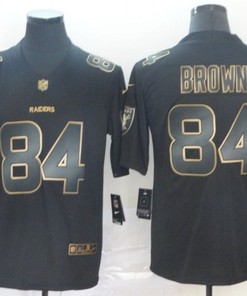 Trent Brown #84 Oakland Raiders Nfl Explosion Legendary Gold Black Jersey - Robokeg