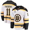 Trent Frederic 11 Boston Bruins Stanley Cup 2023 Playoffs Patch Away Breakaway Men Jersey - White - Robokeg