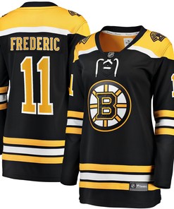 Trent Frederic Boston Bruins Fanatics Branded Womens Home Breakaway Player Jersey - Black Nhl - Robokeg