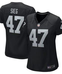 Trent Sieg Las Vegas Raiders Womens Game Jersey - Black Nfl - Robokeg