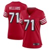 Trent Williams San Francisco 49ers Womens Alternate Game Jersey - Scarlet Nfl - Robokeg