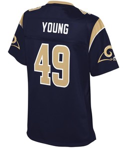 Trevon Young Los Angeles Rams Nfl Pro Line Womens Player Jersey - Navy - Robokeg