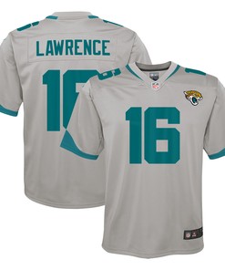 Trevor Lawrence Jacksonville Jaguars Inverted Team Game Jersey - Silver Nfl - Robokeg