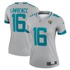 Trevor Lawrence Jacksonville Jaguars Womens Inverted Legend Jersey - Silver Nfl - Robokeg