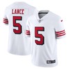 Trey Lance San Francisco 49ers Alternate 2 Vapor Limited Jersey White Nfl - Robokeg
