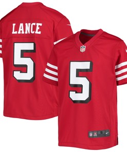 Trey Lance San Francisco 49ers Alternate Game Jersey Scarlet Nfl - Robokeg