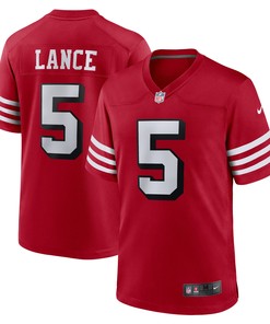 Trey Lance San Francisco 49ers Alternate Game Player Jersey - Scarlet Nfl - Robokeg