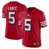Trey Lance San Francisco 49ers Alternate Vapor Limited Jersey Scarlet Nfl - Robokeg