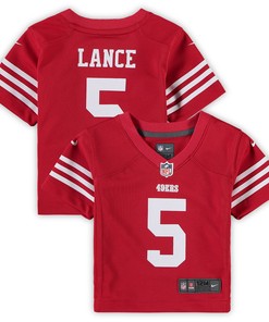 Trey Lance San Francisco 49ers Infant Player Game Jersey - Scarlet Nfl - Robokeg