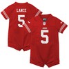 Trey Lance San Francisco 49ers Infant Romper Game Jersey - Scarlet Nfl - Robokeg
