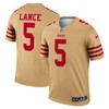 Trey Lance San Francisco 49ers Inverted Legend Jersey - Gold Nfl - Robokeg