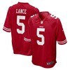 Trey Lance San Francisco 49ers Player Game Jersey Scarlet Nfl - Robokeg