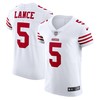 Trey Lance San Francisco 49ers Vapor Elite Jersey White Nfl - Robokeg