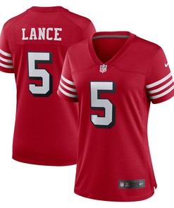 Trey Lance San Francisco 49ers Womens Alternate Game Jersey Scarlet Nfl - Robokeg