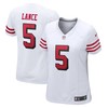 Trey Lance San Francisco 49ers Womens Alternate Game Jersey - White Nfl - Robokeg
