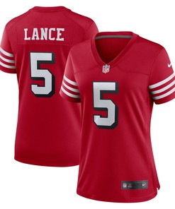 Trey Lance San Francisco 49ers Womens Alternate Game Player Jersey - Scarlet Nfl - Robokeg