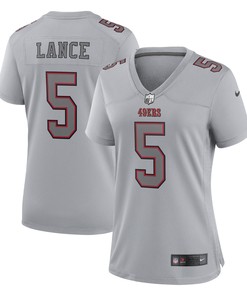 Trey Lance San Francisco 49ers Womens Atmosphere Fashion Game Jersey - Gray Nfl - Robokeg