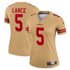 Trey Lance San Francisco 49ers Womens Inverted Legend Jersey - Gold Nfl - Robokeg