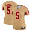 Trey Lance San Francisco 49ers Womens Team Inverted Legend Jersey - Gold Nfl - Robokeg