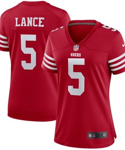 Trey Lance San Francisco 49ers Womens Team Player Game Jersey - Scarlet Nfl - Robokeg