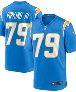 Trey Pipkins Iii Los Angeles Chargers Game Jersey - Powder Blue Nfl - Robokeg