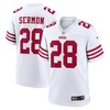 Trey Sermon San Francisco 49ers Player Game Jersey - White Nfl - Robokeg