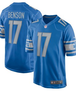 Trinity Benson Detroit Lions Game Jersey - Blue Nfl - Robokeg