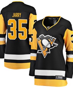 Tristan Jarry Pittsburgh Penguins Fanatics Branded Womens Premier Breakaway Player Jersey - Black Nhl - Robokeg