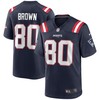 Troy Brown New England Patriots Game Retired Player Jersey - Navy Nfl - Robokeg