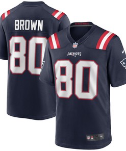 Troy Brown New England Patriots Game Retired Player Jersey - Navy Nfl - Robokeg
