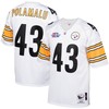 Troy Polamalu Pittsburgh Steelers Mitchell And Ness 2005 Authentic Throwback Retired Player Jersey White Nfl - Robokeg