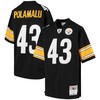 Troy Polamalu Pittsburgh Steelers Mitchell And Ness 2005 Gridiron Classics Retired Player Legacy Jersey Black Nfl - Robokeg