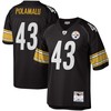 Troy Polamalu Pittsburgh Steelers Mitchell And Ness Legacy Replica Jersey Black Nfl - Robokeg